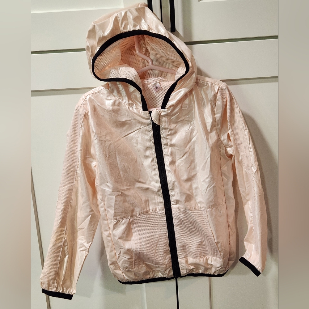 Ideology Kids Jacket in Light Pink and Black